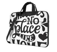 Salelf There is no Place Like Home for 360 Protection Laptop Bag for 13-15.6 Inch, Business Messenger Briefcase, Black, 13 inch