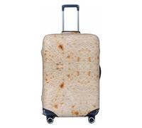 Salelf Tortilla Luggage Cover Washable Elasticated Luggage Covers for Suitcase TSA Approved Stylish Scratch Resistant Luggage Case Protector, Black, L (26-28 in suitcase)