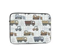 Salelf Tractor and Dumper for Laptop Sleeve for Laptop Sleeve for 10-17 Inch MacBook Air/Pro, Dell, HP, Shockproof Water Resistant Protective Case for School & Travel