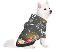 Salelf Traditional Scandinavian Dwarf for Small Dog Hoodie for Winter Fall, Warm Polyester Puppy Clothes with Hood, Soft Cozy Dog Sweater for Small Breeds, Cold Weather Pet Apparel