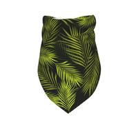 Salelf Tropical Palm Leaves Fern Leaf Dog Bandana Premium Durable Triangle Scarf -1 PackWashable Make Your Pooch Stand Out Dog Bandana Suitable for Neutral Large Dogs