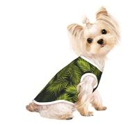 Salelf Tropical Palm Leaves Fern Leaf for Dog Shirts Elastic Soft Dog T-Shirts Spring Summer Pet Clothes Breathable Pet Apparel Tee Shirt for Puppy Kitty Cats Small Medium Dogs