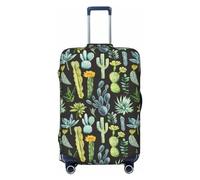 Salelf Vintage Devil Mask Luggage Cover Washable Elasticated Luggage Covers for Suitcase TSA Approved Stylish Scratch Resistant Luggage Case Protector, Succulent, S (18.8-20.8 in suitcase)