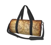Salelf Vintage Map Of The World for Duffle Bag, Waterproof Large Duffle Bag, Weekender Bag, Gym Bag, Sports Bag, Overnight Bag