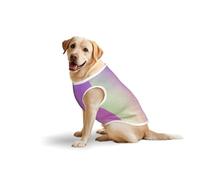 Salelf Watercolor Paper Texture for Dog Costume, All Season Soft Pure Cotton Pet Harness, Outerwear for Medium to Large Dogs, Outdoor Walking