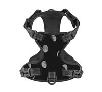 Salelf Waxing Waning Moon1 No Pull Dog Harness Reflective Adjustable Pet VES No Choke Front Clip Pet Harness with 2 Leash Clips + 1 Pet Leash for Large Dog Walking
