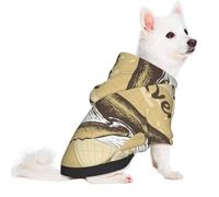 Salelf We Live for Adventure,Lets GO for Small Dog Hoodie for Winter Fall, Warm Polyester Puppy Clothes with Hood, Soft Cozy Dog Sweater for Small Breeds, Cold Weather Pet Apparel