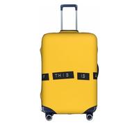 Salelf What if This is All Real for Luggage Cover Washable Elasticated Suitcase Covers TSA Approved Stylish Dust and Scratch Resistant Case Protector for Kids and Adults, White, Medium