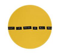 Salelf What if This is All Real for Round Mouse Pad with Stitched Edge Premium-Textured Waterproof Non-Slip Rubber Base Desktop Protection Mat Diameter 8.7 inches