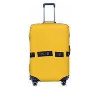 Salelf What if This is All Real Luggage Cover Washable Elasticated Luggage Covers for Suitcase TSA Approved Stylish Scratch Resistant Luggage Case Protector, Black, M (22.8-25 in suitcase)