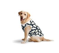 Salelf White Ghost for Dog Costume, All Season Soft Pure Cotton Pet Harness, Outerwear for Medium to Large Dogs, Outdoor Walking