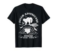 Salem Apothecary, Black Cat Halloween Witch T-Shirt