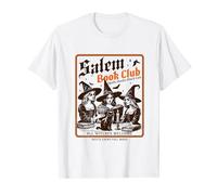 Salem Book Club - Bookish Halloween Retro Salem Witch Book T-Shirt