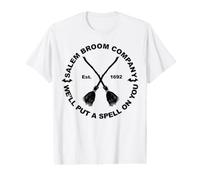 Salem Broom Company Est. 1692 We'll Put a Spell on You Value Graphic T-Shirt