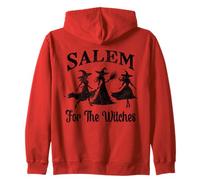 Salem For The Witches Cool Halloween Hot Witches Group Zip Hoodie