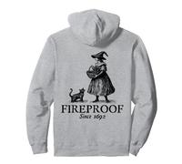 Salem, MA Witch Trials Fireproof Since 1692 Witches Autumn Pullover Hoodie