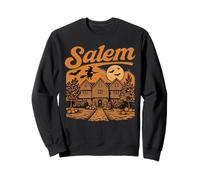 Salem Massachusetts Witch House Spooky Full Moon Souvenir Sweatshirt