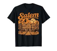 Salem Massachusetts Witch House Spooky Full Moon Souvenir T-Shirt