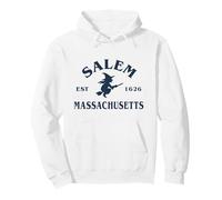 Salem Massachusetts Witch Vintage Halloween EST 1626 spooky Pullover Hoodie