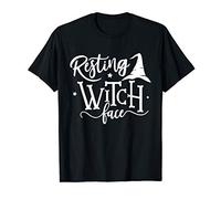 Salem Resting Witch Face Halloween T-Shirt