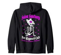 Salem Sanctuary For Wayward Cats Ferals & Familiars Welcome Zip Hoodie
