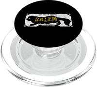 Salem The City Of Witches Massachusetts Black Cat Halloween PopSockets PopGrip for MagSafe