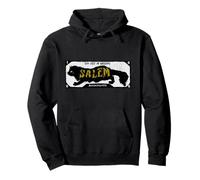 Salem The City Of Witches Massachusetts Black Cat Halloween Pullover Hoodie