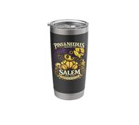 Salem Voodoo Doll Gothic Curiosity Raven Skull Folklore Art Stainless Steel Insulated Tumbler