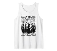 Salem Witches Anti Social Club Funny Spooky Halloween Women Tank Top