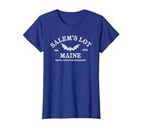 Salem's Lot Maine Nightlife Vampire Bat T-Shirt, Women, Royal Blue, Medium