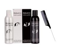 Salerm Cosmetics Color Reverse Hair Color Remover (w/Sleekshop Stinaface Steel Rat Tail Comb) Remove Haircolor Dye Eraser (Step 1 + Step 2 (7 ou