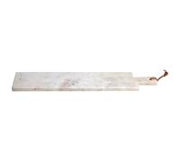 Salerno Large White Marble Paddle Chopping And Serving Board Interiors by Premier White One Size