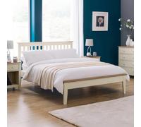 Salerno Slatted Bed - Ivory - Sizes Available
