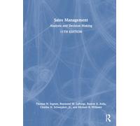 Sales Management : Analysis and Decision Making