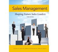 Sales Management: Shaping Future Sales Leaders- 3rd ed.