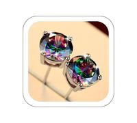 sales today clearance Flower Stud Earrings 925 Sterling Silver Plumeria Earrings for Women Hypoallergenic Cubic Zircon Cute Flower Stud Earrings Jewelry Gifts for Birthday Christmas
