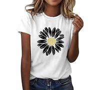 Sales Today Clearance My Order Oversized T Shirts for Women Women Sunflower Summer T Shirt Plus Size Loose Blouse Tops Girl Short Sleeve Graphic Casual Tees