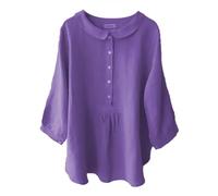 Sales Today Clearance Oversized Tops for Women Vintage Women's Pocket Shirt Stand Collar Button Pullover Top Summer Blouses for Kindle Daily Deals Lightning Deals of The Day today Sale