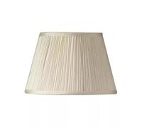 Sales Today Interiror Traditional Mushroom Pencil Pleated Silk Effect Fabric Empire Drum Shade Table Lamp & Ceiling Light Shade (Cream, 10" (25cm))