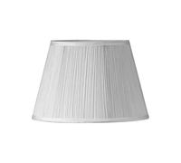 Sales Today Interiror Traditional Mushroom Pencil Pleated Silk Effect Fabric Empire Drum Shade Table Lamp & Ceiling Light Shade (White, 12" (30cm))