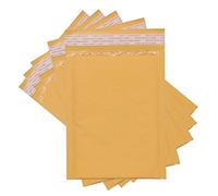 SALES4LESS - Kraft Bubble Mailers, Self-Seal, Waterproof & Cushioned Padded Envelopes for Shipping, 10.5 x 16 in (10 Pack, Gold)