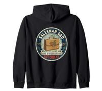 Salesman Dad Business Growth Deals Strategy Father's Day Zip Hoodie
