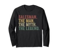 Salesman The Man The Myth The Legend Funny Sales Agent Long Sleeve T-Shirt
