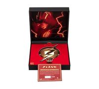 SalesOne DC COMICS THE FLASH EMBLEM RING & PIN SET - DC Comics Gifts - DC Comics Merchandise