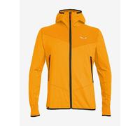 Salewa Agner Hybrid Polarlite Durastretch Full Zip Hoodie Yellow - S