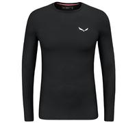 Salewa - Cristallo Warm AMR L/S Tee - Merino base layer size 36 - S, black