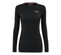 Salewa Cristallo Warm Alpine Merino Responsive Long Sleeve Baselayer Women, Black, XL