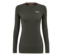 Salewa Cristallo Warm Alpine Merino Responsive Long Sleeve Base Layer Green L Women