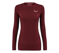 Salewa Cristallo Warm Alpine Merino Responsive Long Sleeve Baselayer Women, Red, XL