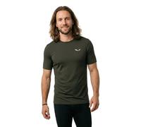Salewa Cristallo Warm Alpine Merino Responsive Short Sleeve Base Layer Green M Men